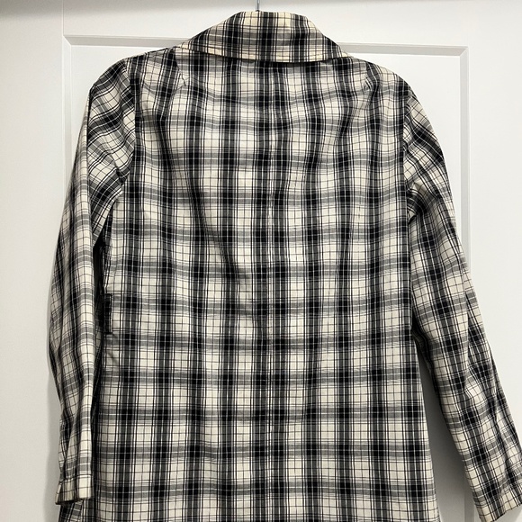 Bossini ladies black and white check coat - Picture 2 of 12